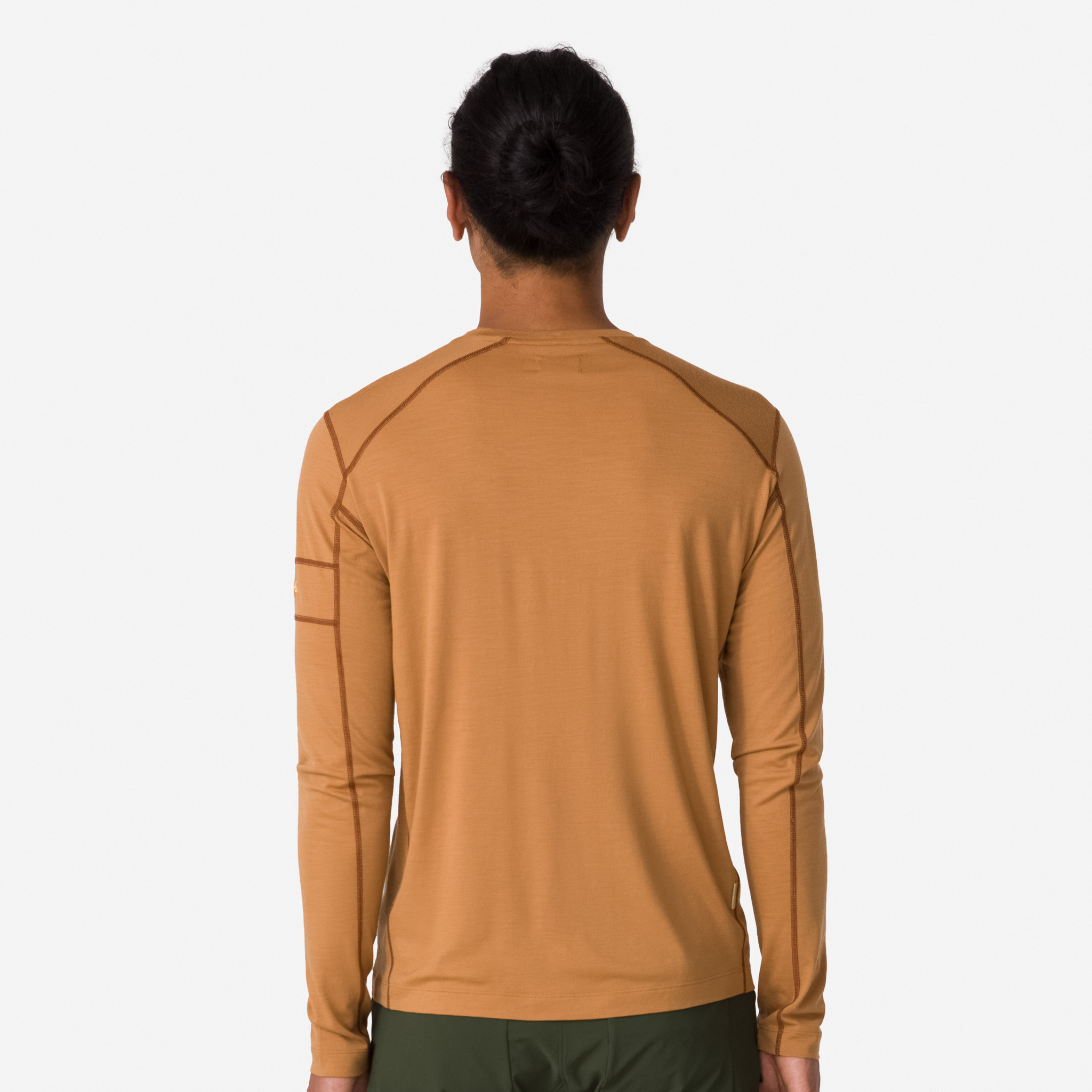 Koszulki Rapha Merino Long Sleeve Męskie Brązowe Brązowe | ERAFGW895