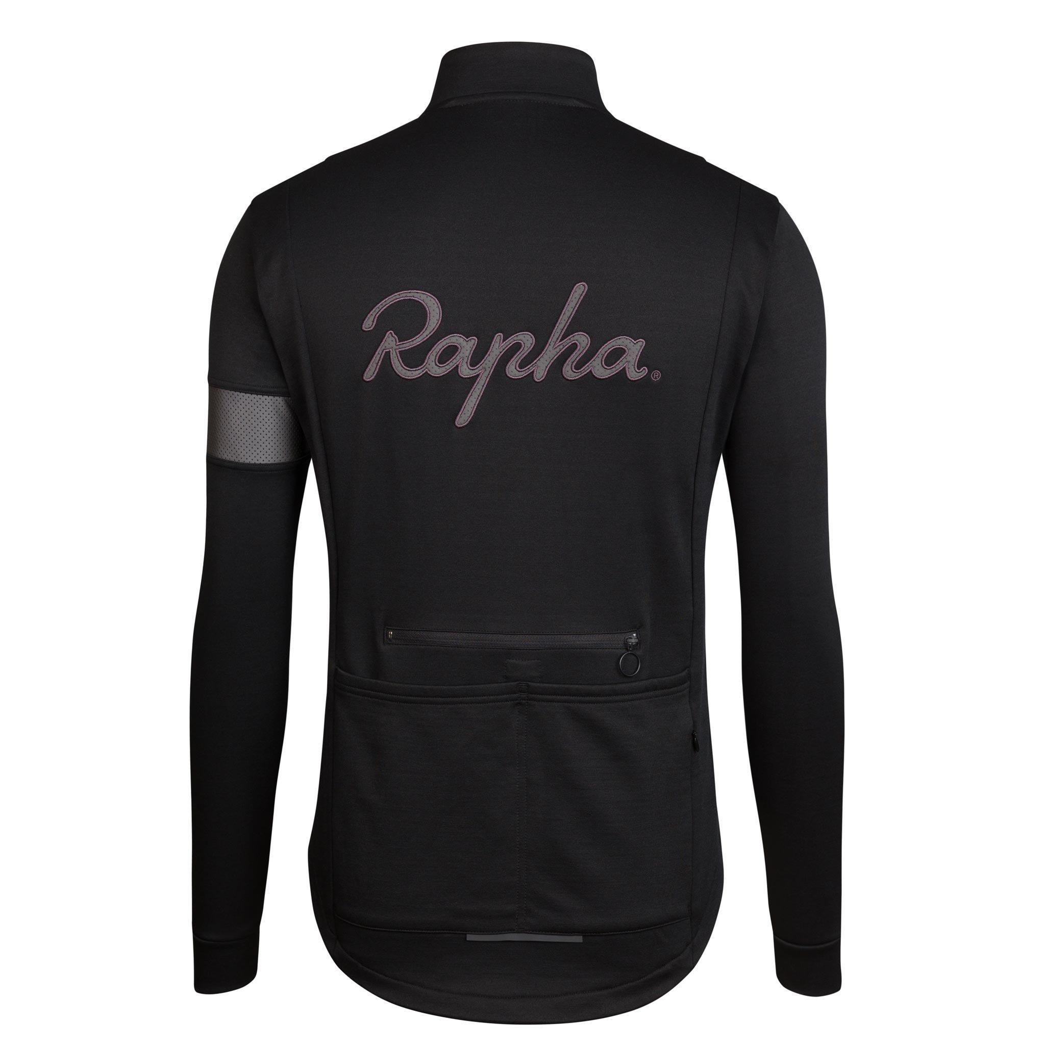 Koszulki Rapha Zimowe Windproof Męskie Czarne | TZXCYG618