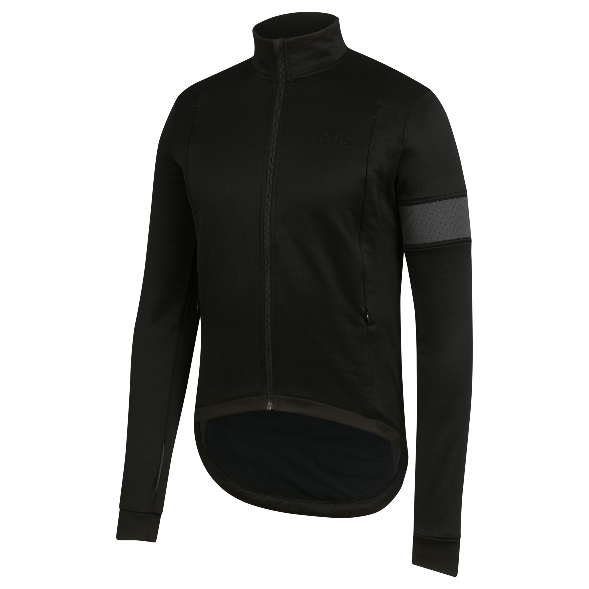 Koszulki Rapha Zimowe Windproof Męskie Czarne | TZXCYG618