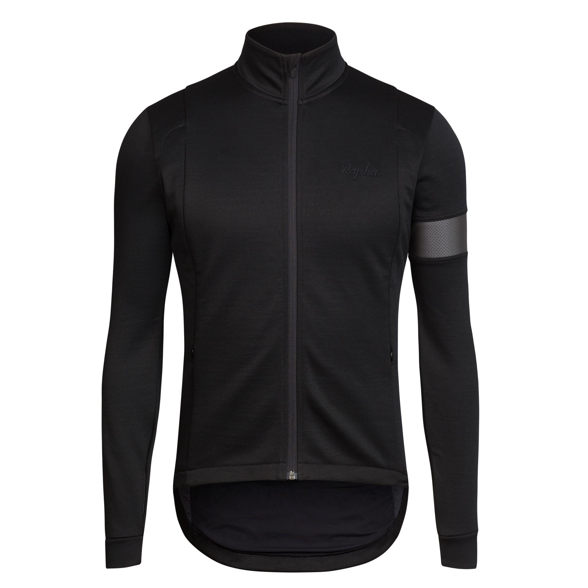 Koszulki Rapha Zimowe Windproof Męskie Czarne | TZXCYG618