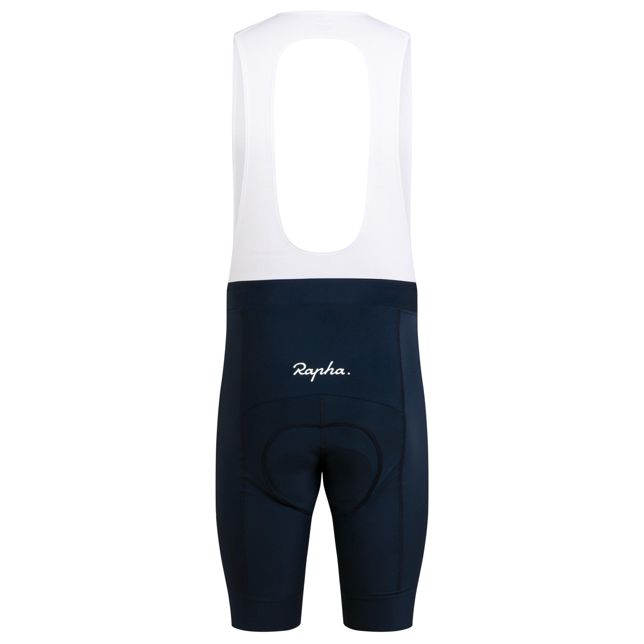 Spodenki Rapha Core Cycling Watowany Bib Męskie Granatowe Białe | UHDYJV453