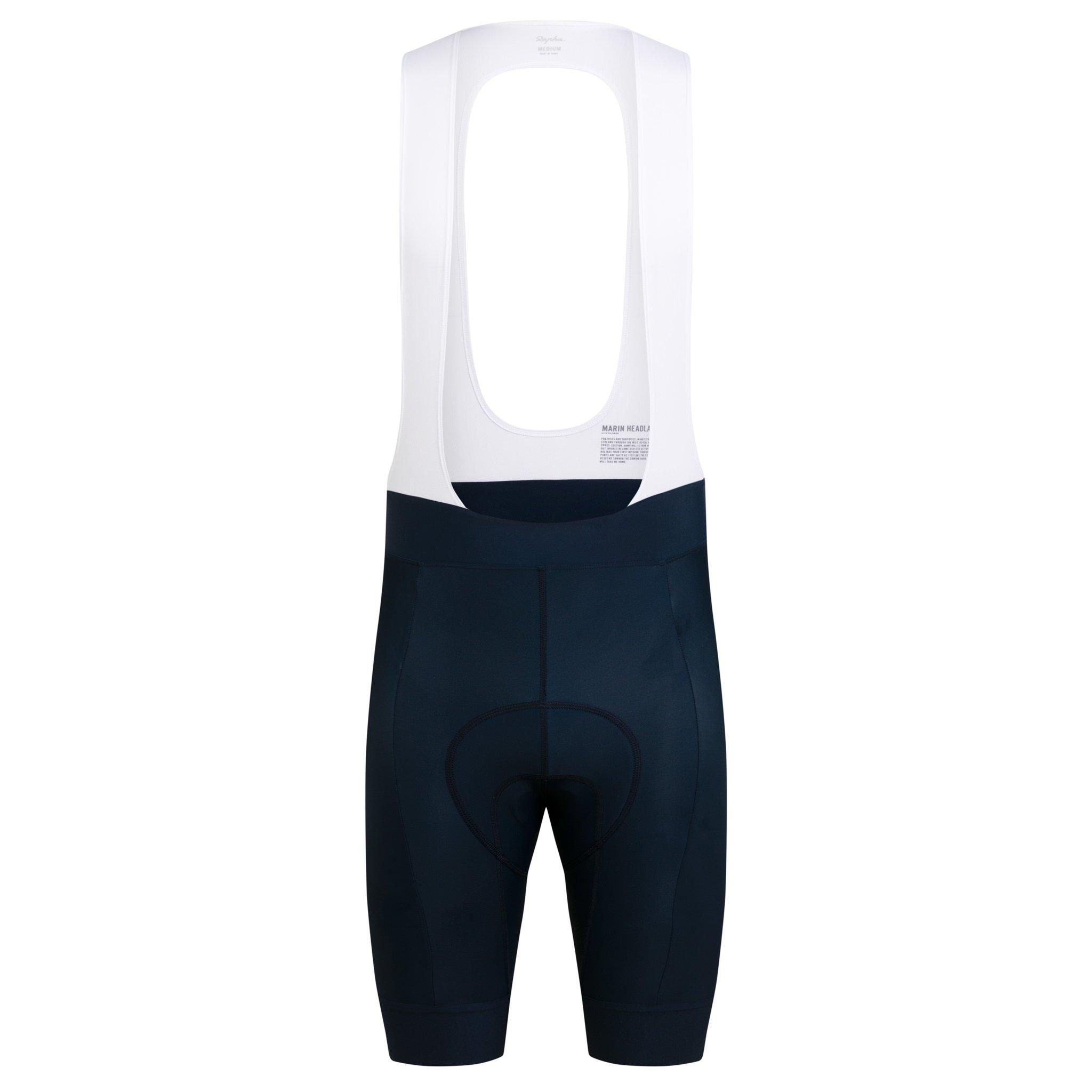 Spodenki Rapha Core Cycling Watowany Bib Męskie Granatowe Białe | UHDYJV453